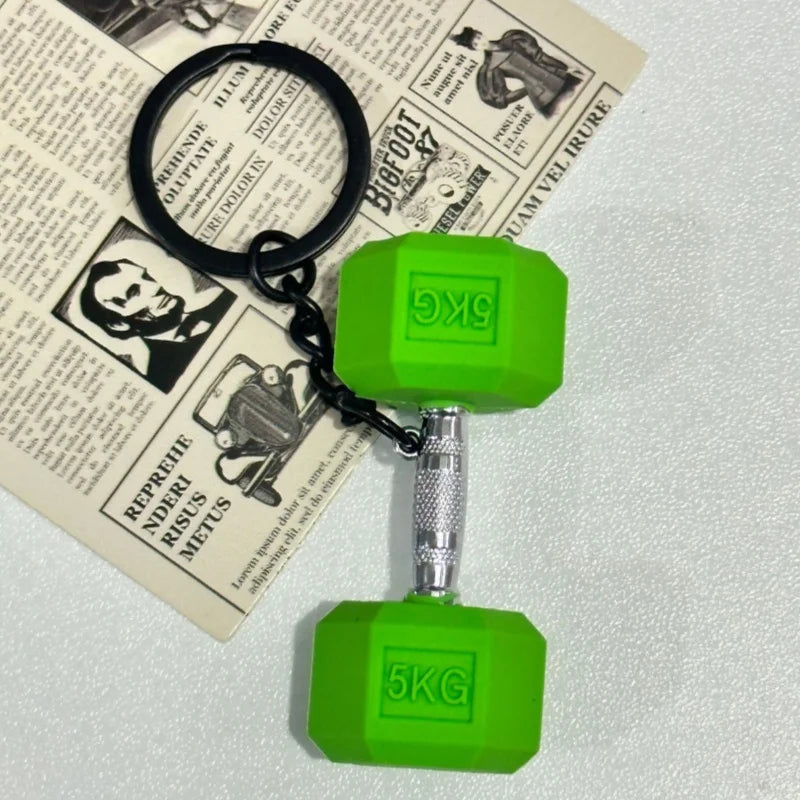 Creativity Weight Piece Barbell Keychain Gym Gifts for Gym Love Weight Piece Detachable Barbell Key Chain Charm Bag Pendant
