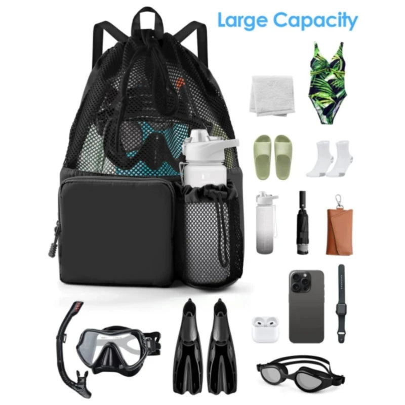Multi-Function Sports Bag with Shoe Pocket - Beach/Gym/Hiking/Travel/Camping, 4 Colors, Lightweight & Water-Resistant for Athlet