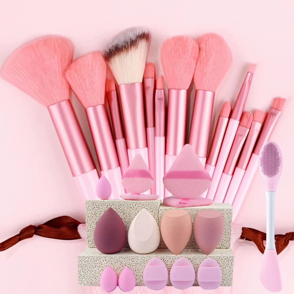 8/13/28Pcs Makeup Brushes Sets Professiona Cosmetic Foundation Powder Eyeshadow Kabuki Blending Make Up Brush Makeup Beauty Tool