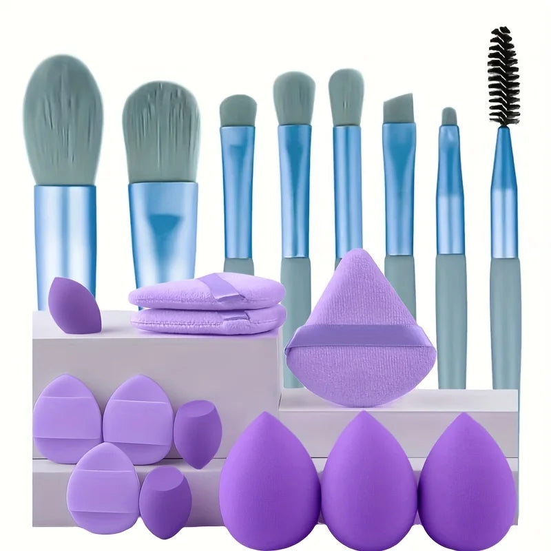 8-20Pcs Makeup Brush Set Portable Eyeshadow Foundation Blush Makeup Brush Kit Cosmetic Concealer Makeup Brushes Mini Beauty Tool