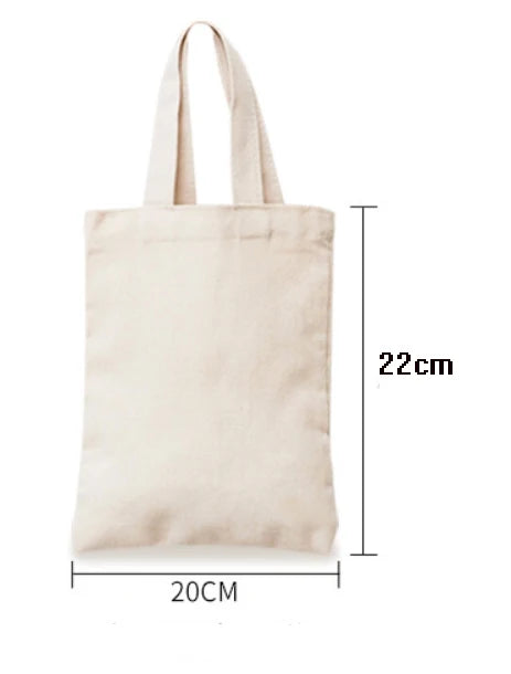 Canvas Bag Storage Bag Grocery Bag Eco-Friendly foldable Bag folding Pocket Tote Portable Shoulder Handbags Food Shopping bag