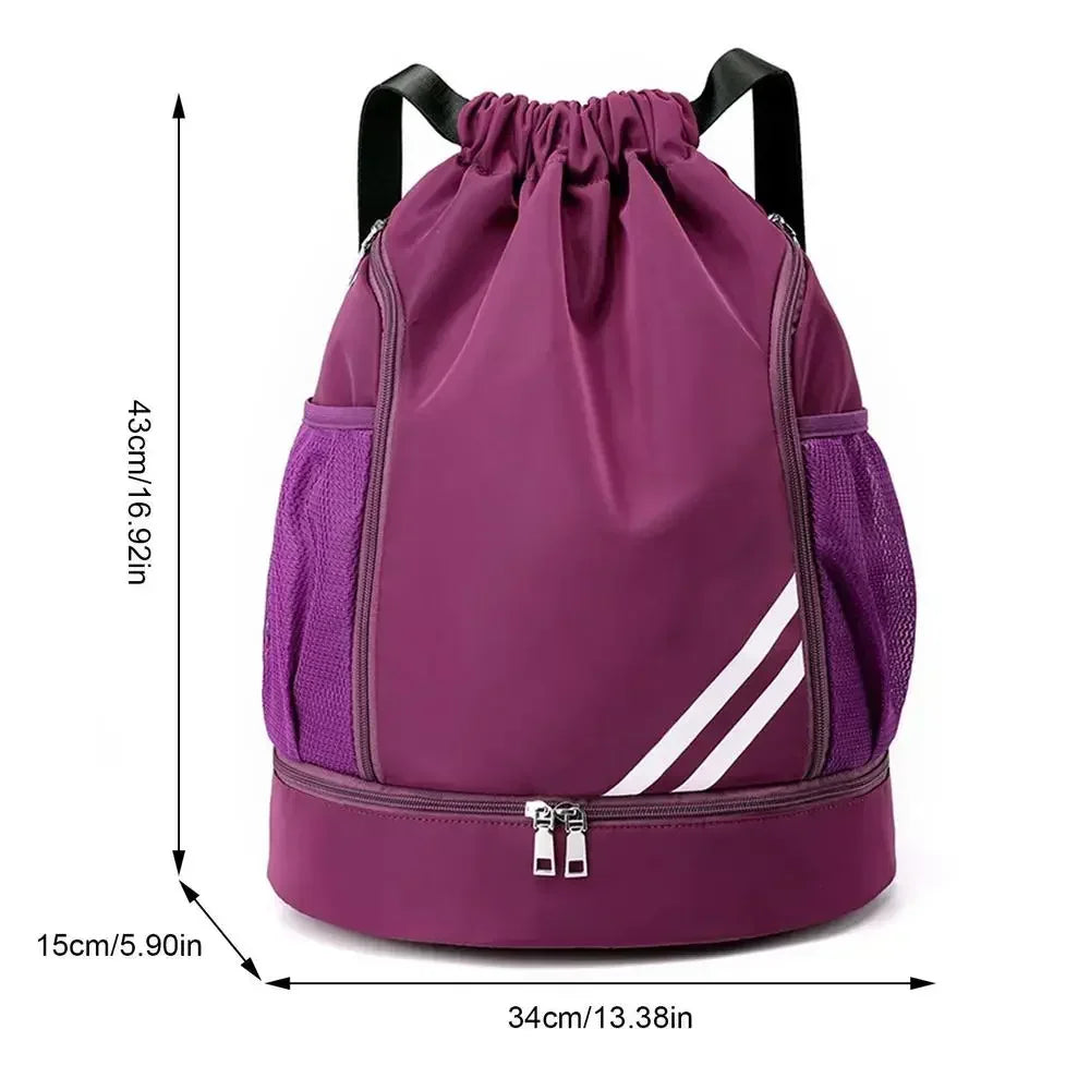 Basketball Training Bag Outdoor Mountaineering Backpack Leisure Travel Wet and Dry Separation Bundle Pocket Sport Bag Girl Gym