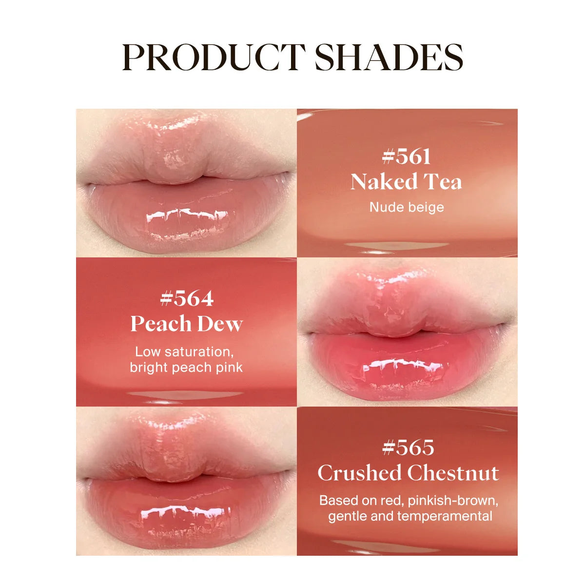 JOOCYEE GLOSSY ROUGE High Transparency Light flowing Film Lock Makeup