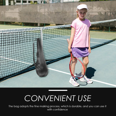 Badminton Racket Protective Bag Oxford Cloth Lightweight Wear-Resistant Tennis Racket Cover Portable Storage Carry Pouch