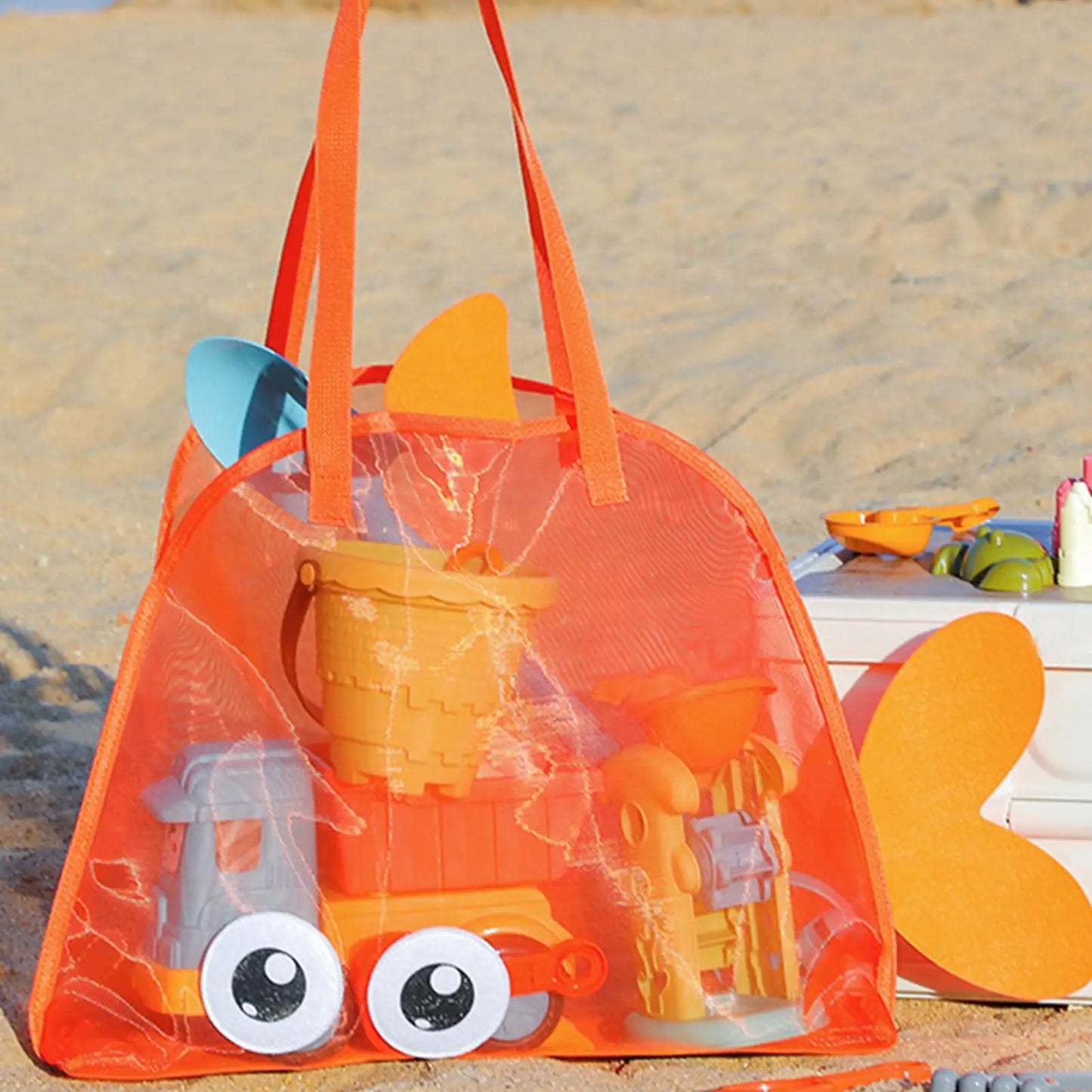 Beach Tote Reusable Shopping Grocery Bag Large Lightweight Multi Functional Tote for School Travel Picnic Family Gym Vacation