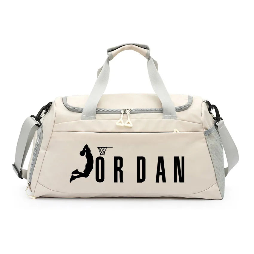 Dry Wet Separation Bags Basketball Yoga Sports Shoulder Handbags Waterproof Multifunctional Swimming  JOR Letter Printed Bag