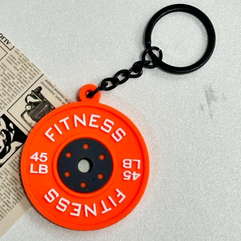 Creativity Weight Piece Barbell Keychain Gym Gifts for Gym Love Weight Piece Detachable Barbell Key Chain Charm Bag Pendant