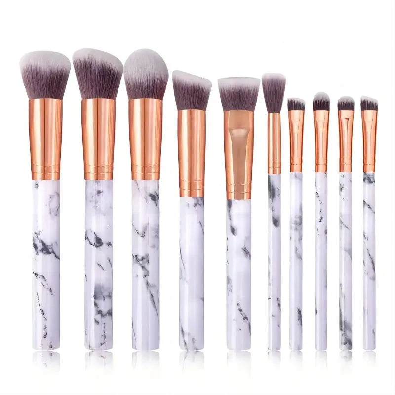 10pcs Set Makeup Brushes Tool Set Cosmetic Powder Eye Shadow Foundation Blush Blending Beauty Maquiagem Beauty Kit for Party