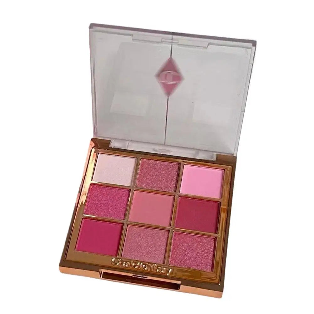 Charlotte Tilbury 9 Color Eyeshadow Palette Lightweight Oil-controlling Longlasting Makeup Matte Finish Facial Contouring Powder