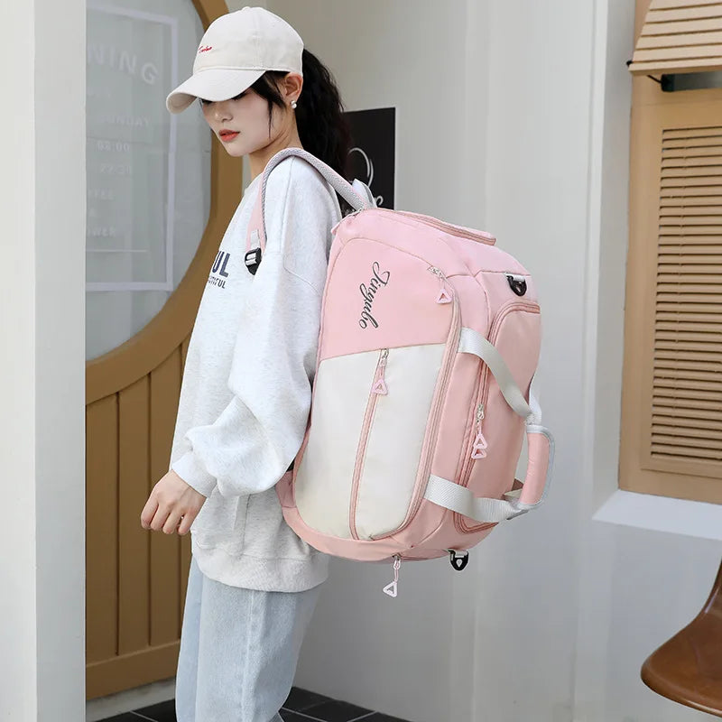 Large Capacity Outdoor Travel Luggage Bag Shoulder Handbag Gym Bags Men Women Waterproof Sports Fitness Training Backpacks