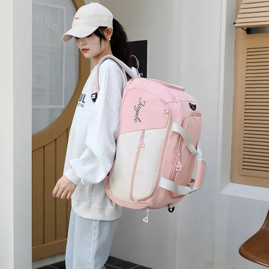 Large Capacity Outdoor Travel Luggage Bag Shoulder Handbag Gym Bags Men Women Waterproof Sports Fitness Training Backpacks