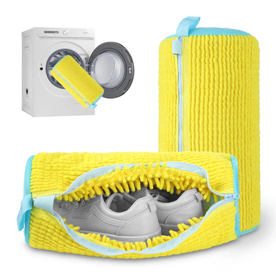 2-Pack Reusable Shoe Washing Machine Bag, 360°Deep Clean Durable Laundry Shoe Bags,  Ideal for Sneakers, Tennis, Gym Shoes