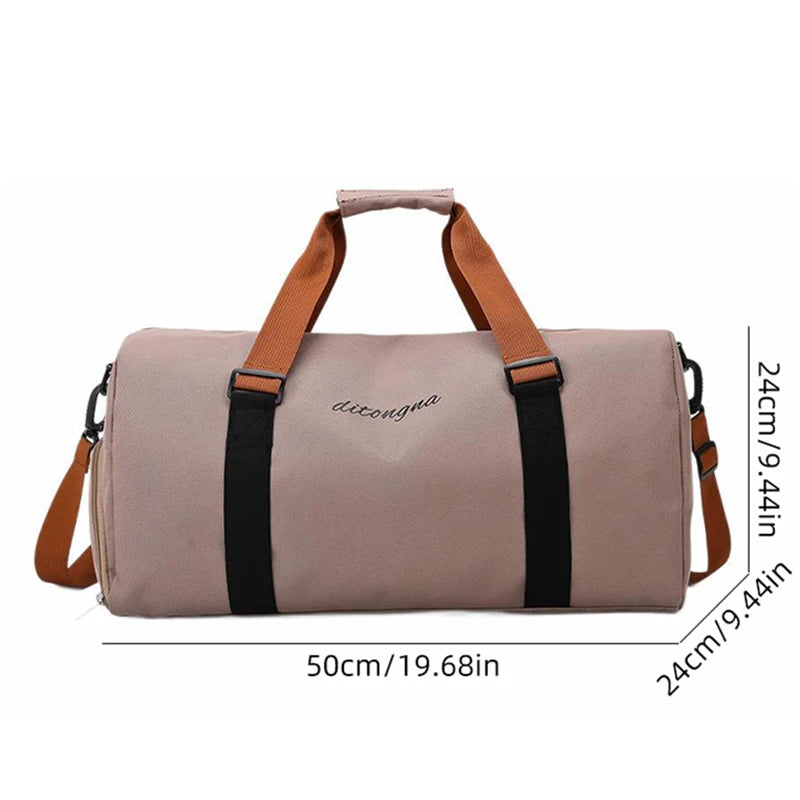 Gym Fitness Bag can Fixable Yoga Mat Sports Duffel Bags with Shoes Pack Outdoor Hiking Camping Handbag Large Luggage Portable