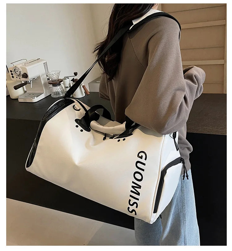 New Oxford Large-Capacity Travel Bag for Women Short-Trip Storage Luggage Bag for Men Wet and Dry Separation Sports Gym Bag