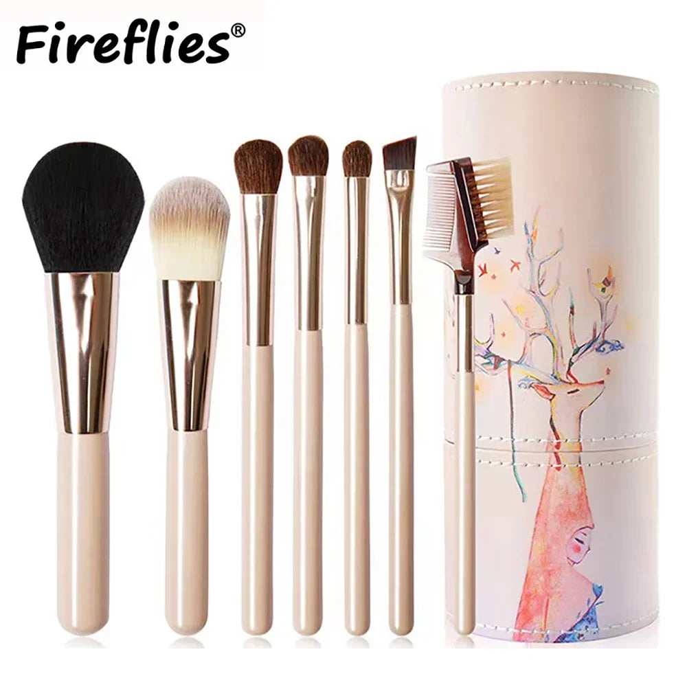 12pcs Professional Makeup Brush Set Incl. Eyeshadow, Powder, Blush Brushes, 2pcs Makeup Sponges, 1pc Powder Puff, Complete Trave