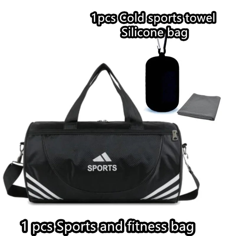 Waterproof Gym Bags men women Taekwondo Swimming Fitness Bag Large Capacity Portable Travel Bag 2025 NEW 1-2Pcs