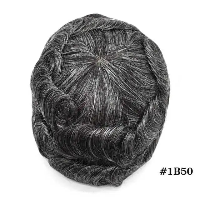 Skinlike HDLace PU Men Toupee Human Hair Wig HDWIGS Human Remy Hair System Units Natural Hair Replacement HD Lace PU Hair Topper