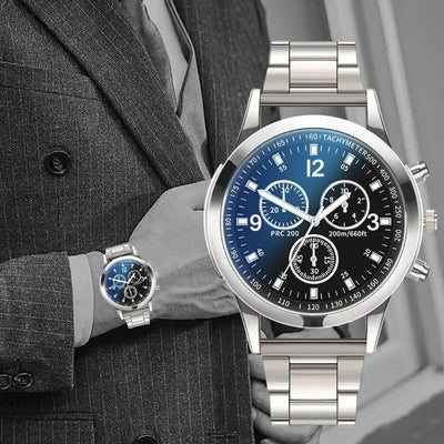 Fashion Men Quartz Watch Stainless Steel Dial Casual Luxury Quartz Wristwatches Business Watch Relogio Masculino Часы Мужские