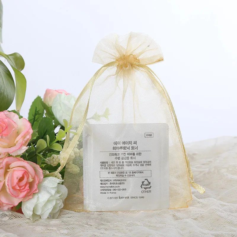 Wholesale Packaging Bags 10/50pcs Organza Gift Bags Wedding Party Decoration White Engagement Gift Bag Pouch 7x9 10x15cm 50%