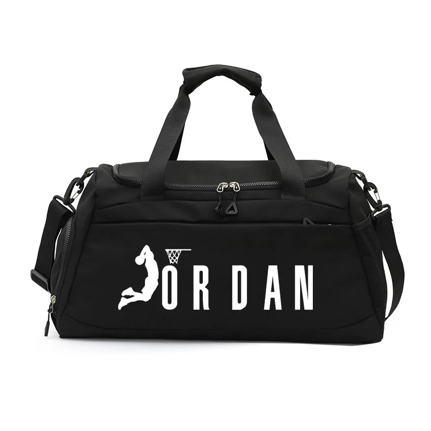 Dry Wet Separation Bags Basketball Yoga Sports Shoulder Handbags Waterproof Multifunctional Swimming  JOR Letter Printed Bag