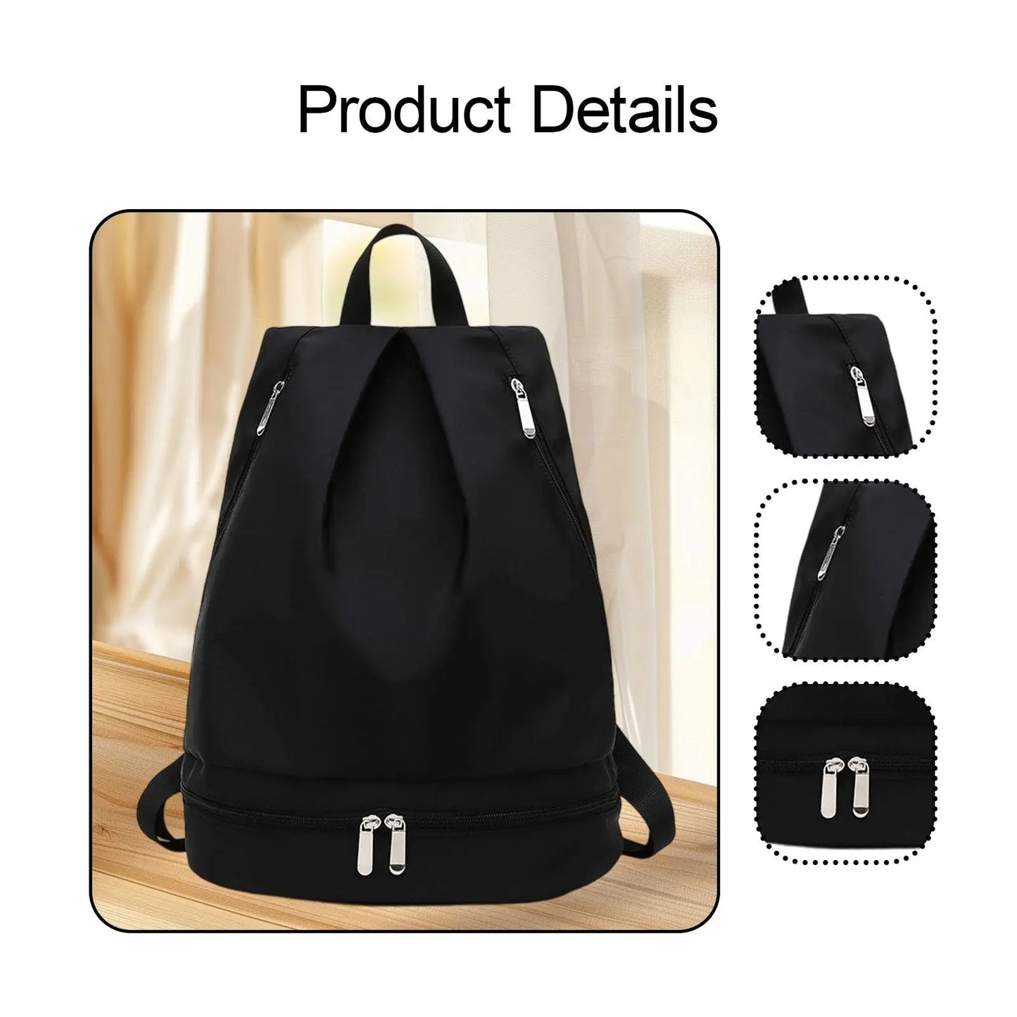 Gym Backpack Waterproof Adjustable Strap Beach with Wet Pocket Travel Portable Swimming Rucksack Small Gym Bag Sports Backpack