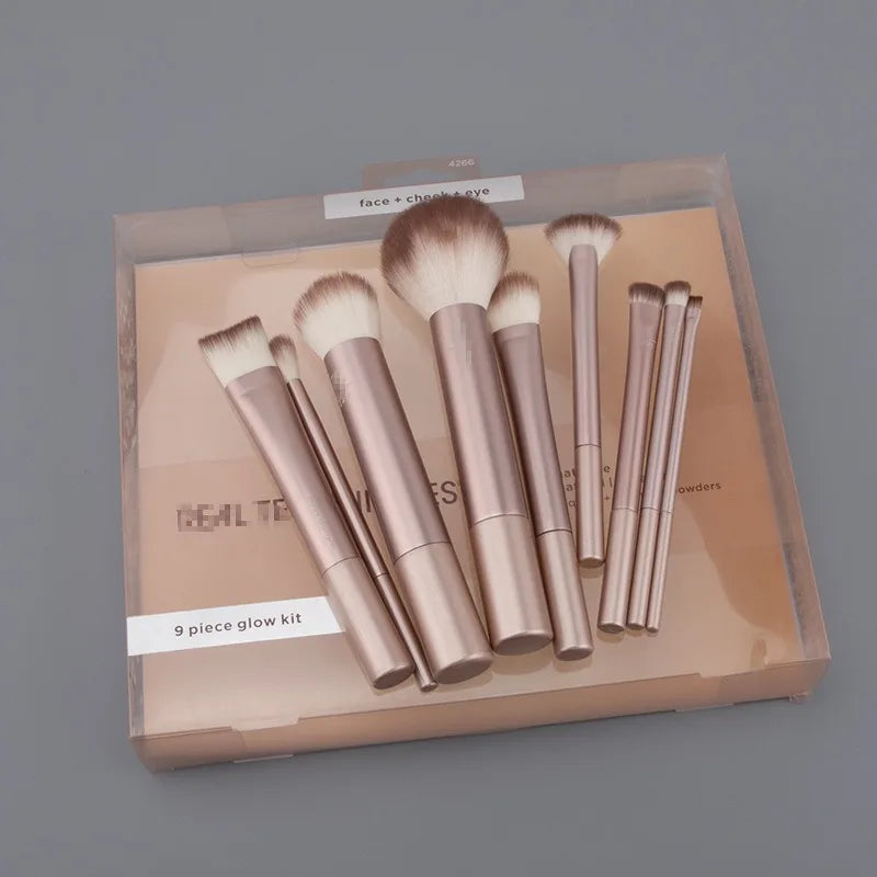 RT4266 Popular Full Set of Makeup Brush Set Powder Blusher Brush Halo Dye Brush Eye Shadow Brush Beauty Egg