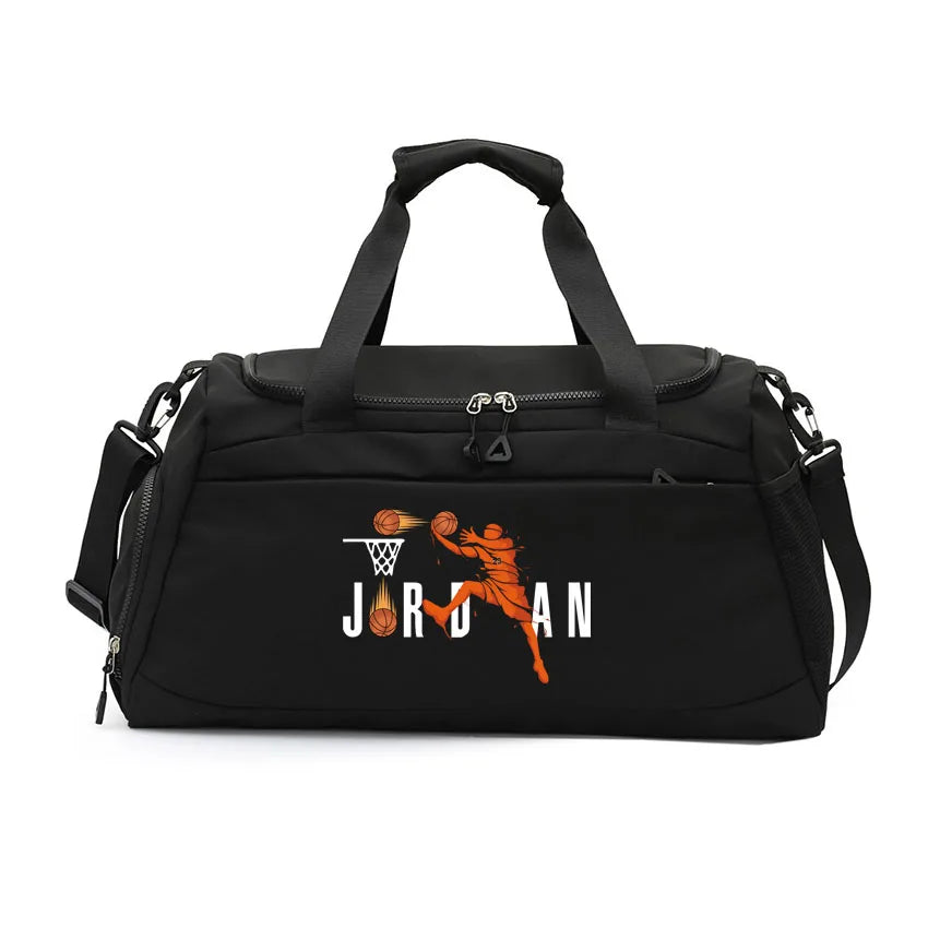 Dry Wet Separation Bags Basketball Yoga Sports Shoulder Handbags Waterproof Multifunctional Swimming  JOR Letter Printed Bag
