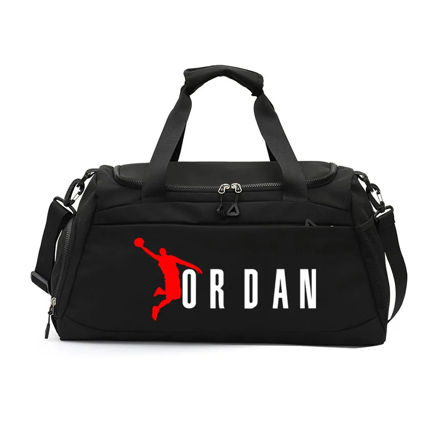 Dry Wet Separation Bags Basketball Yoga Sports Shoulder Handbags Waterproof Multifunctional Swimming  JOR Letter Printed Bag