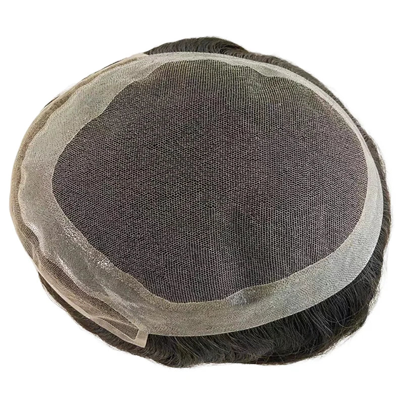 Skinlike HDLace PU Men Toupee Human Hair Wig HDWIGS Human Remy Hair System Units Natural Hair Replacement HD Lace PU Hair Topper