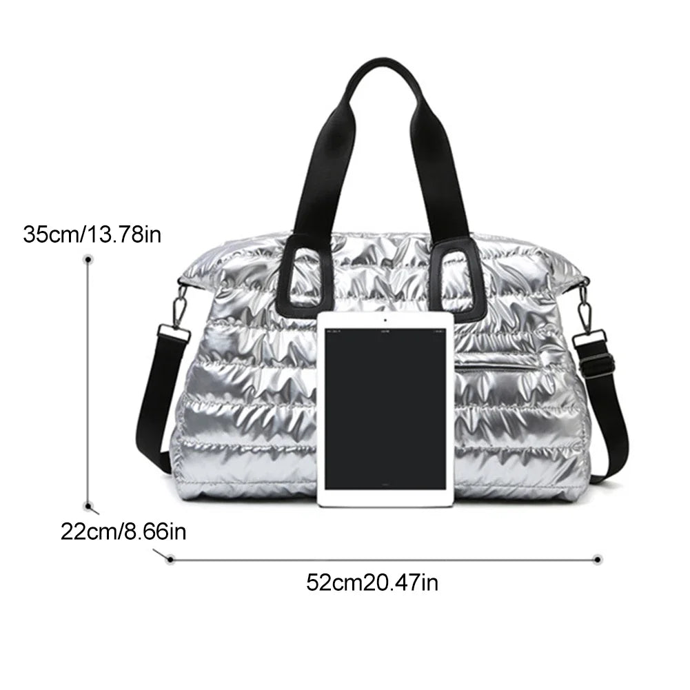 Wet Dry Separation Gym Fitness Bag Large Capacity Weekend Handbags Multifunctional Nylon Messenger Bag Waterproof for Gym Sports