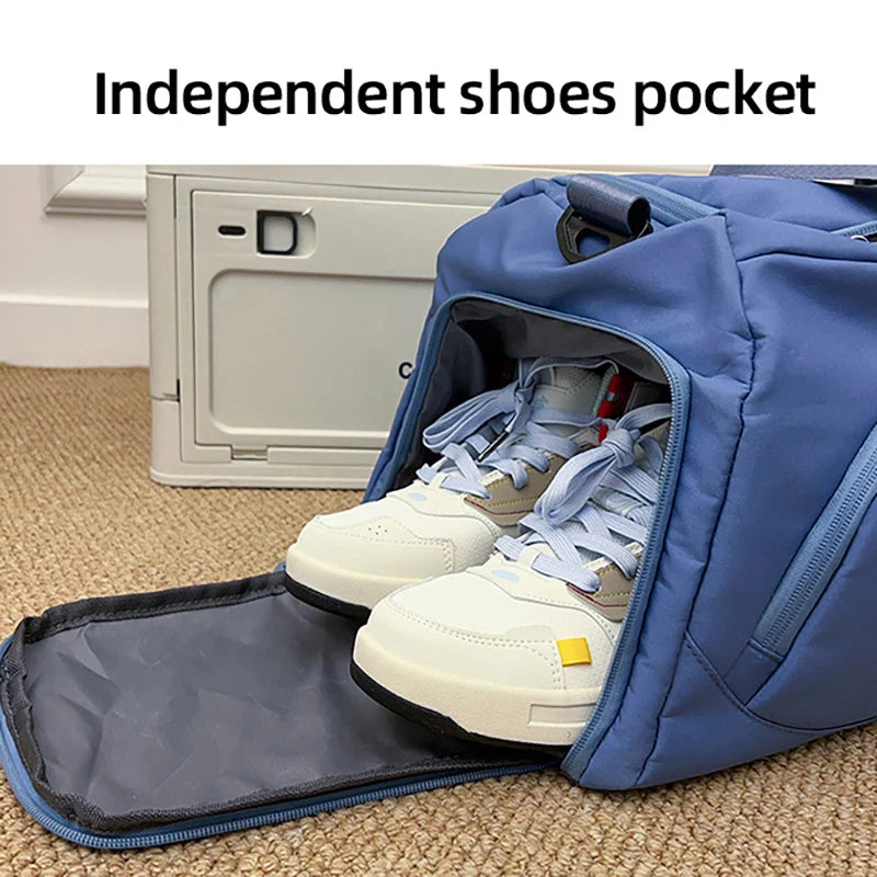 Sports Gym Bag Fitness Wet Dry Handbag Multifunctional Luggage Storage Packs For Female Outdoor Travel Bags with Shoe Pocket