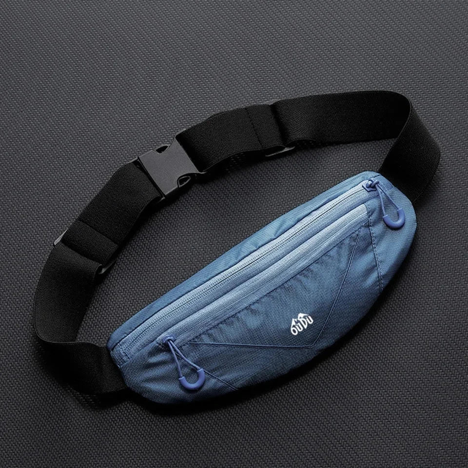Gym Yoga Waist Belt Pack Running Double Zipper Pocket Waist Bag Waistband Sport Bag Mobile Phone Wasit Wallet Men Women Unisex