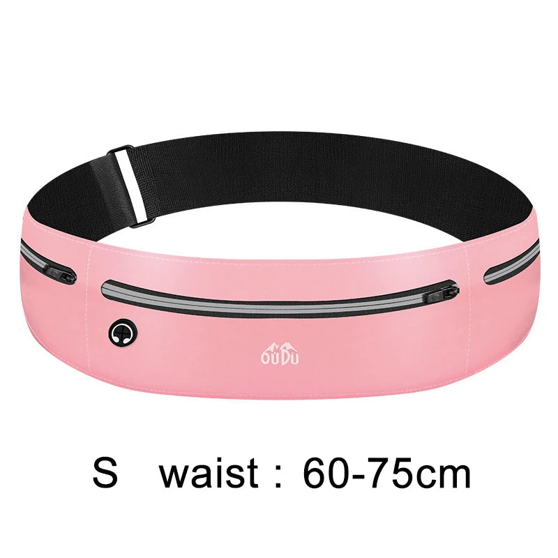 Running Belt Waist Bag for Mobile Phone Women Men Sport Fanny Pack Cell Phone Pouch Waterproof Jogging Gym