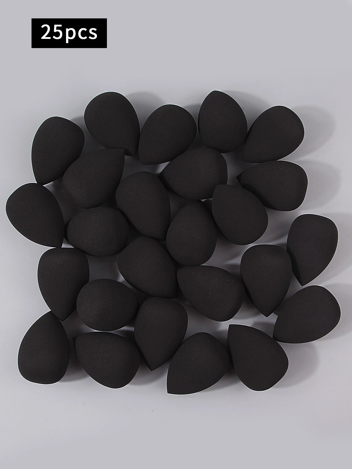 Multi-specification best-selling black makeup sponge beauty egg set, high resilience and no powder sticking facial makeup tools