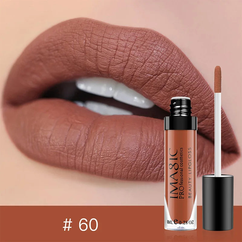 IMAGIC matte 28 color Sexy Matte Lipstick lipgloss Waterproof Long Lasting Gloss Beauty makeup lip gloss fashion lip
