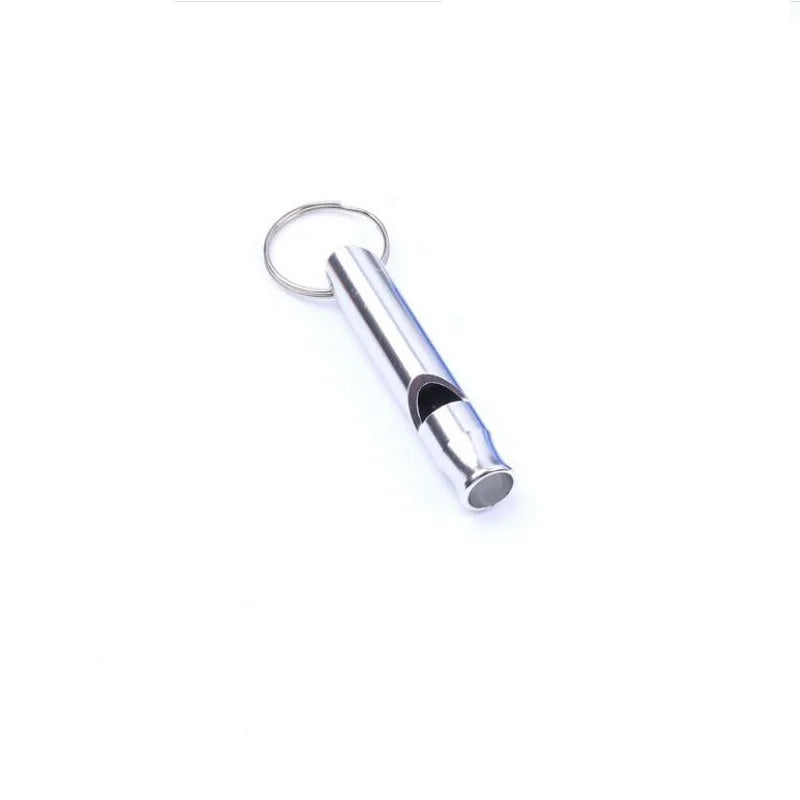 Cheap Whistle Keychain Self Defense Outdoor Multifunctional Metal Aluminum SOS First Aid Whistle Explore Keyring Key Chain