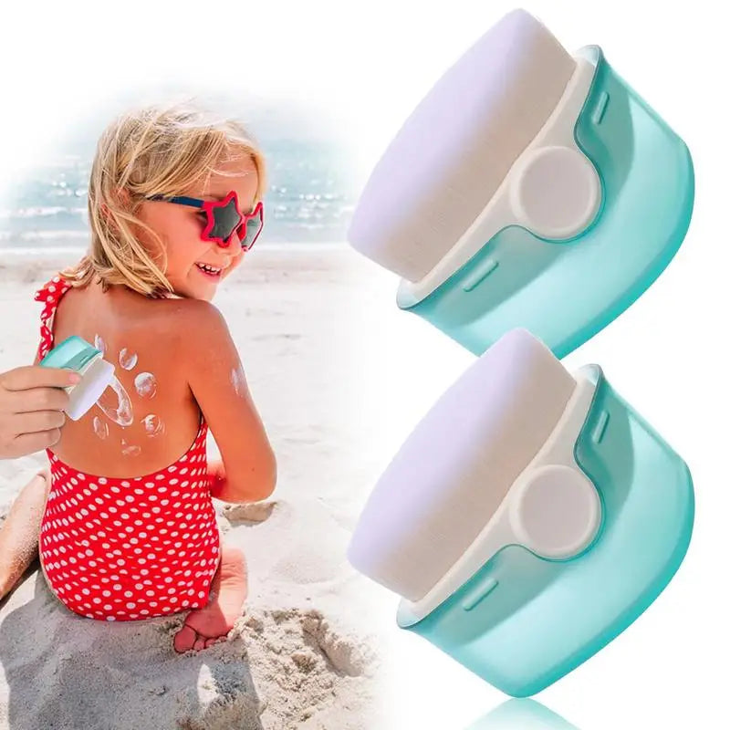 Sunscreen Applicator Suntan Lotion Applicator with Soft Bristles Foundation Makeup Brushes for Liquid Foundation Powder Cream