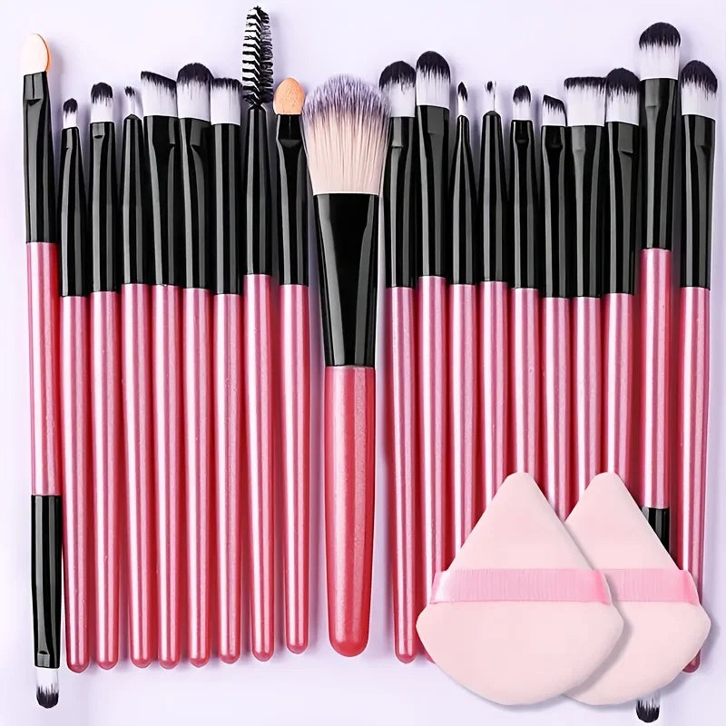 8/22/34Pcs Makeup Brush Set Portable Soft Eyeshadow Brushes Powder Foundation Brush Multipurpose Blending Cosmetic Beauty Tool
