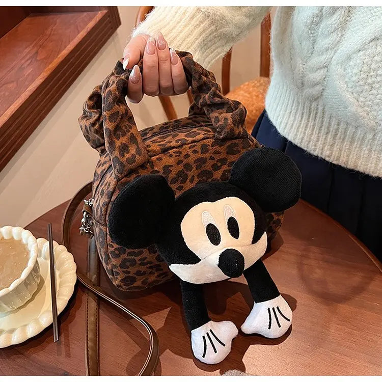 cartoon Mickey Mouse, versatile commuter light crossbody bag, large-capacity single-shoulder bag