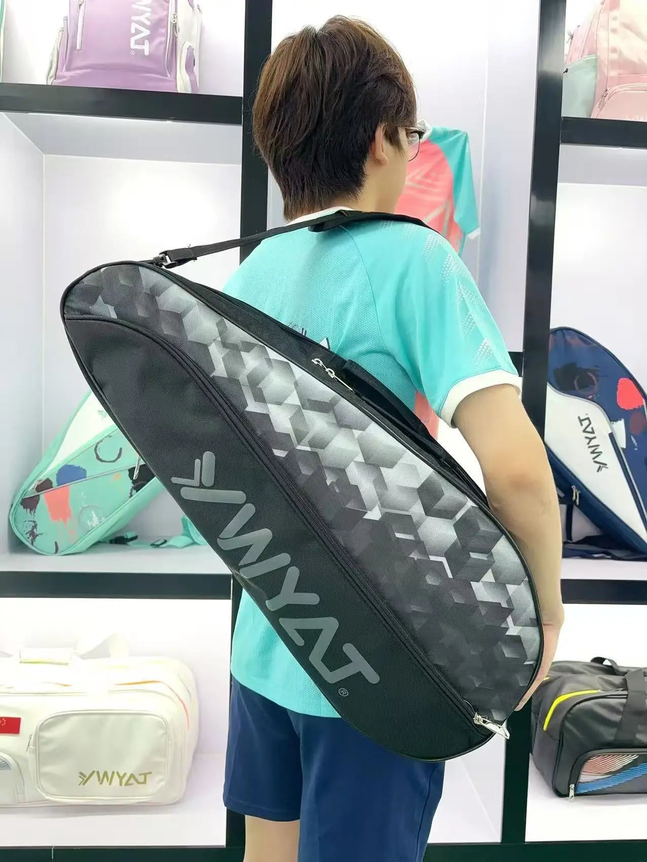 ﻿ 2025 New Tennis Rackets Bag Large Capacity Tennis Backpack Badminton Gymbag Squash Racquet Bag With Separated Shoes Bag