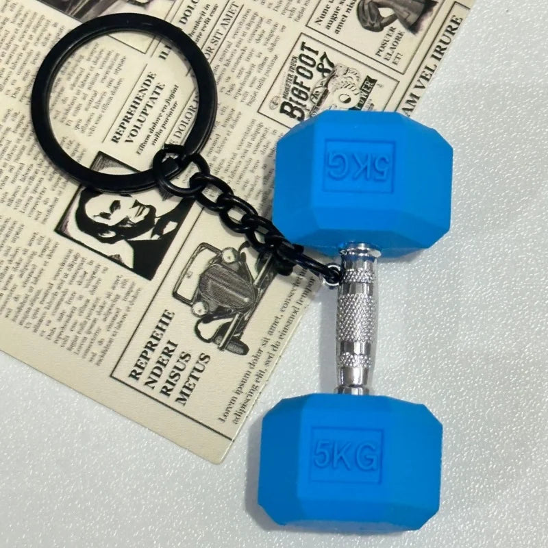 Creativity Weight Piece Barbell Keychain Gym Gifts for Gym Love Weight Piece Detachable Barbell Key Chain Charm Bag Pendant