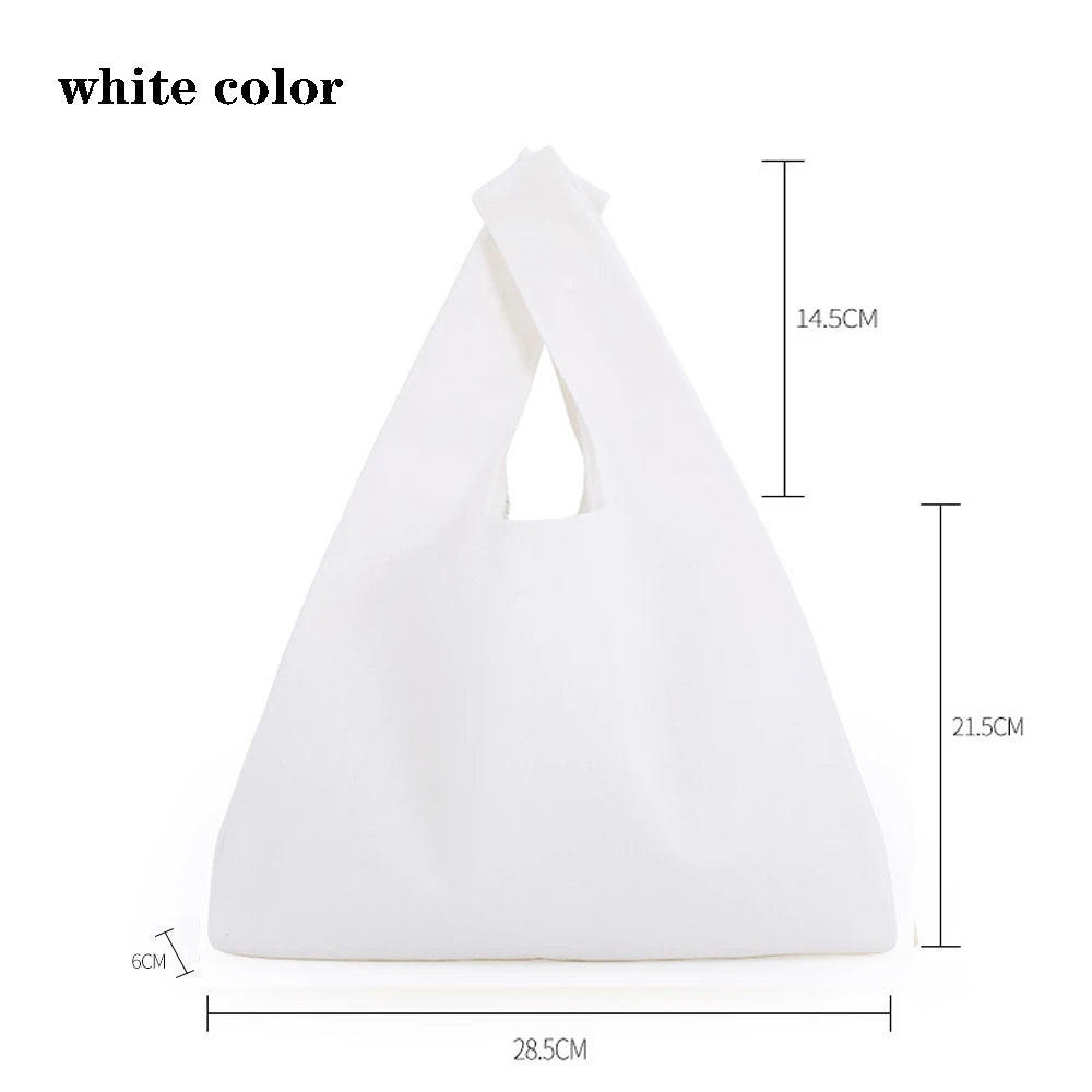 Canvas Cloth Bag Cotton Shopping grocery bags Resuable fabric shoulder bag Folding Tote Portable Handbags School Pen Storage Bag
