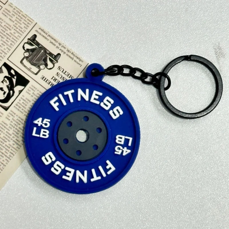 Creativity Weight Piece Barbell Keychain Gym Gifts for Gym Love Weight Piece Detachable Barbell Key Chain Charm Bag Pendant