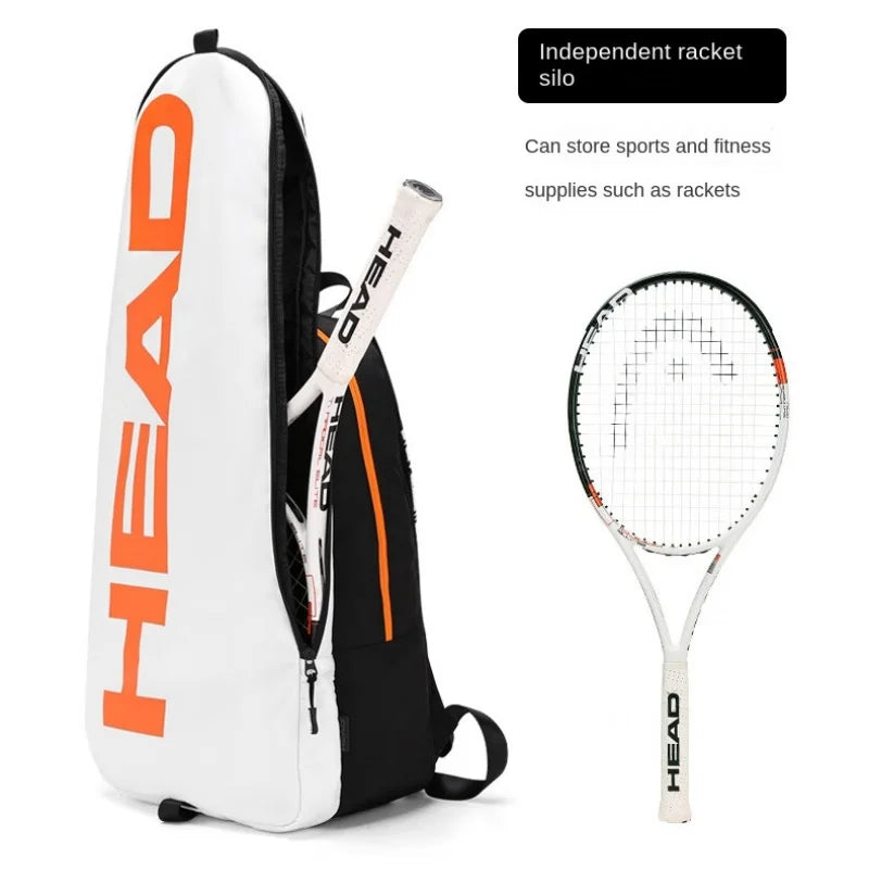 HEAD Original Foldable Tennis Backpack Multifunctional Large Capacity Sports Badminton Bag Holds Up 2 Rackets Bag for Women Men