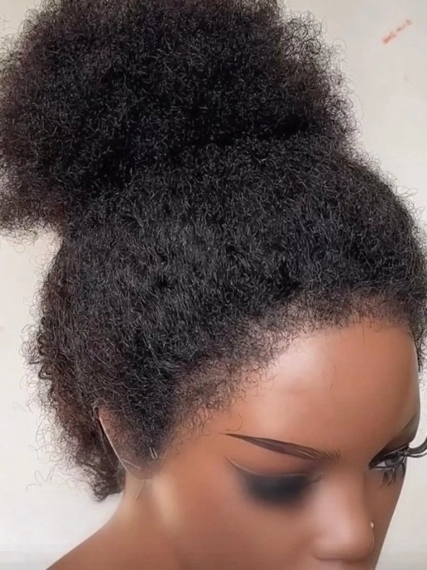 180Density Yaki Soft Preplucked Black 26" Long Glueless Kinky Straight Synthetic 13X4 Lace Front Wig For Women Baby Hair Daily