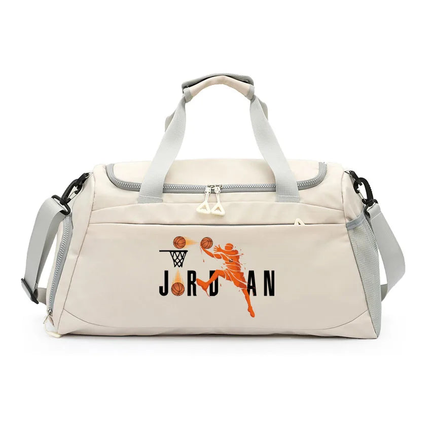 Dry Wet Separation Bags Basketball Yoga Sports Shoulder Handbags Waterproof Multifunctional Swimming  JOR Letter Printed Bag