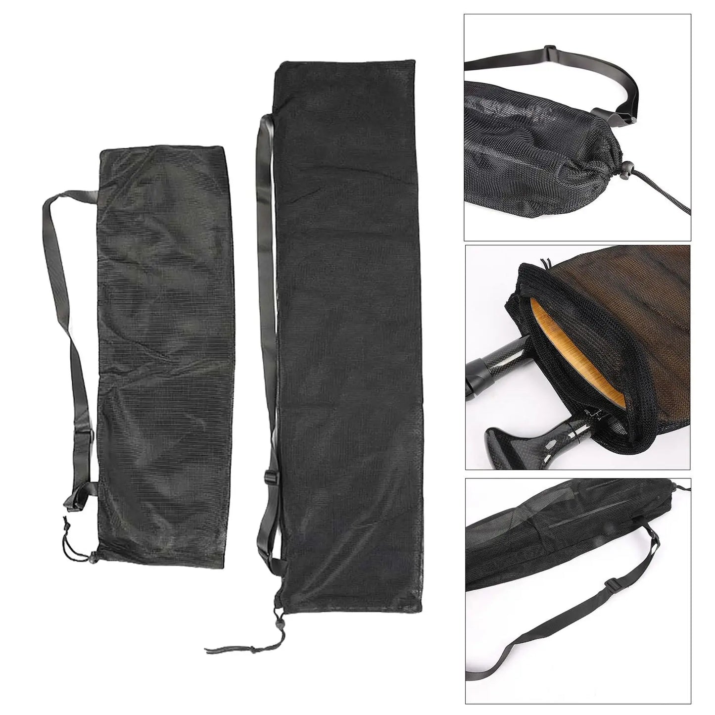 Paddle Bag for Kayak, Canoe,  Paddle, Split Paddle Storage Bag,  Mesh Bag with Shoulder Strap