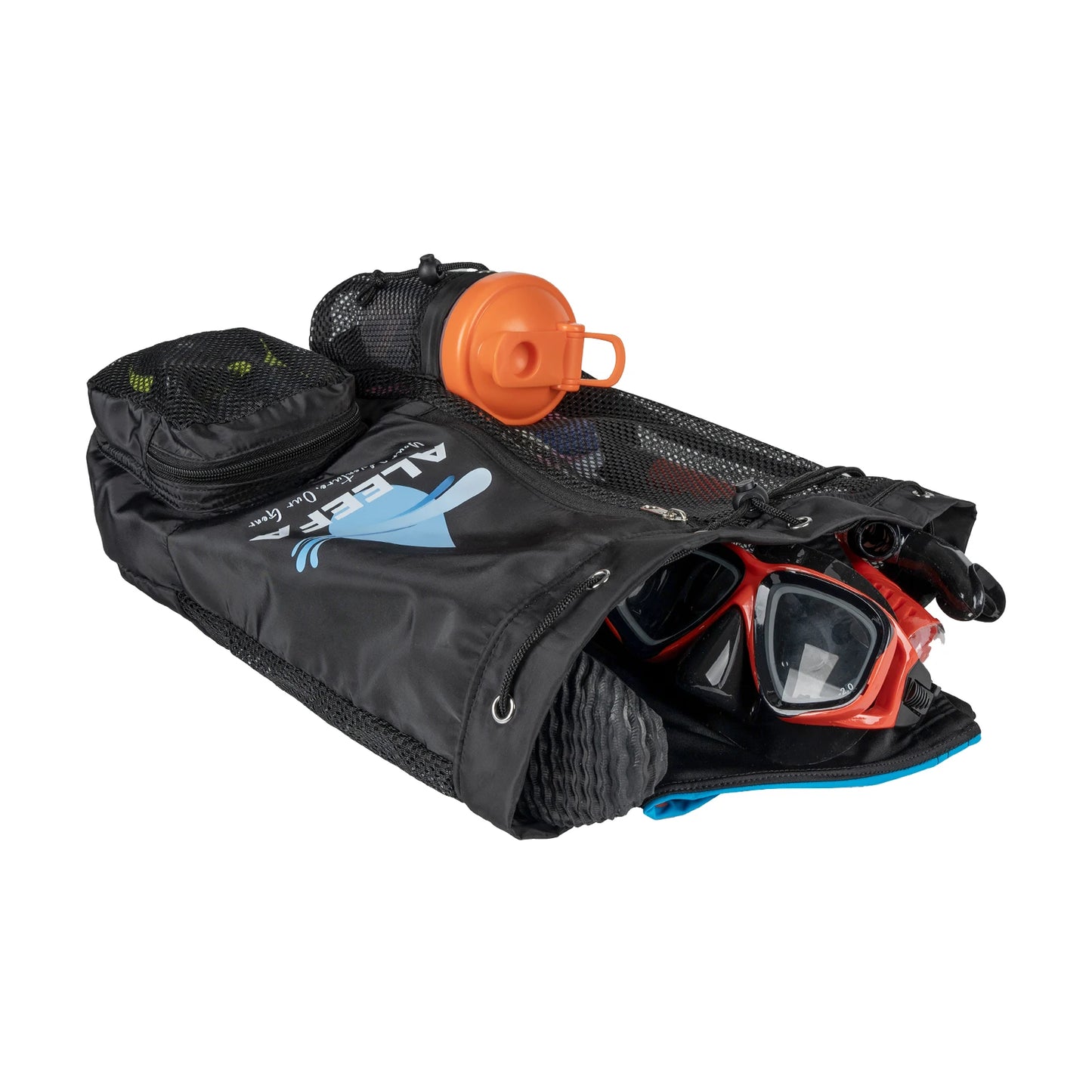 Swim Bag Mesh Backpack - 45L Waterproof Wet Pocket & Leakproof Zipper | Dry/Wet Gym Bag for Swimming, Beach, Camping  Fast-Dry