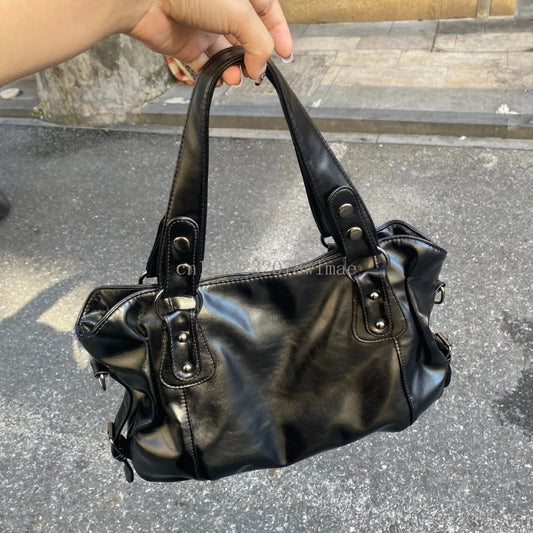 Fashion Classic Versatile Large Capacity Shoulder Bag Soft Commuter Retro Handbag Pu Leather Ladies Tote Bags Women Shopping Bag