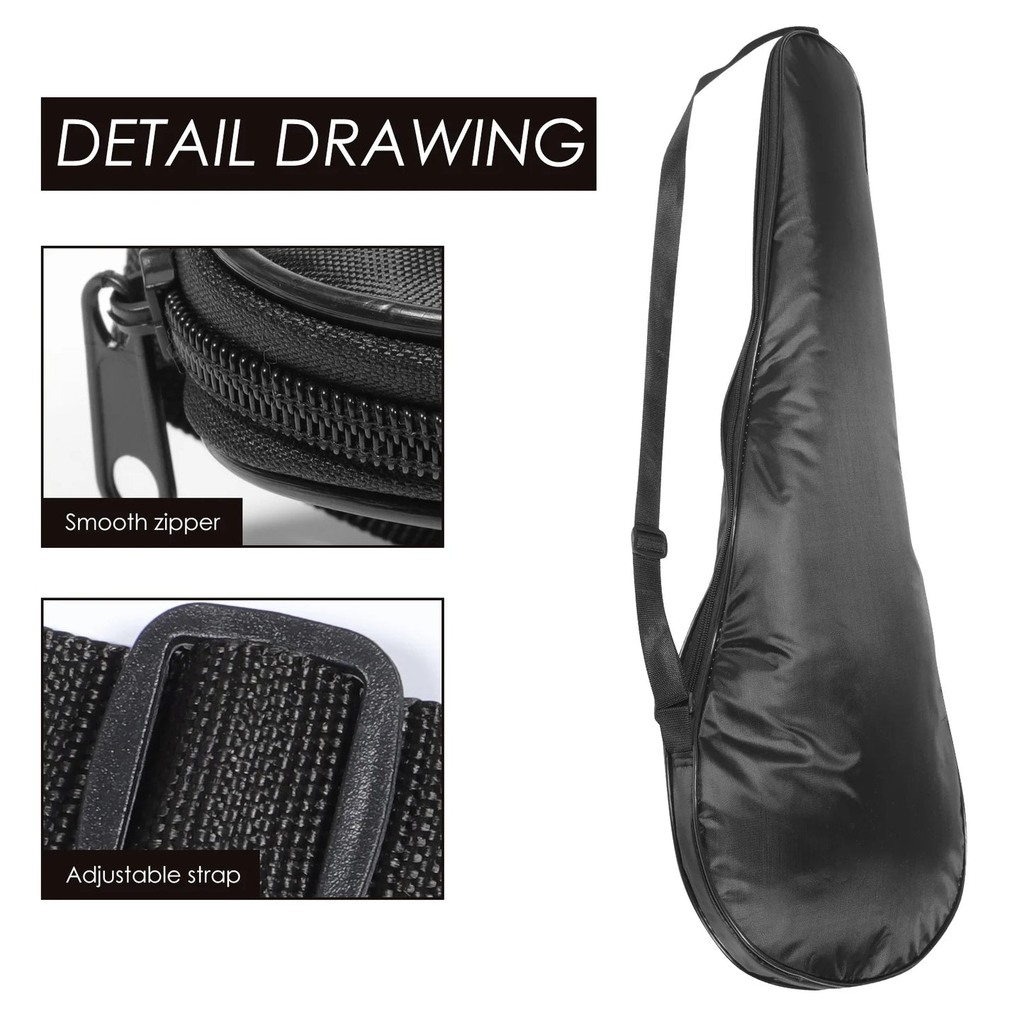 Badminton Racket Protective Bag Oxford Cloth Lightweight Wear-Resistant Tennis Racket Cover Portable Storage Carry Pouch